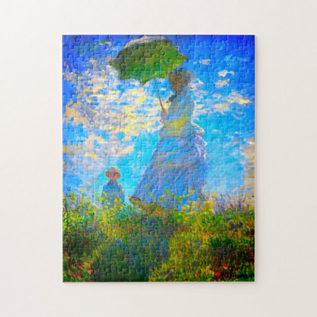 Quebra-cabeça Monet Woman com Parasol (Vertical)