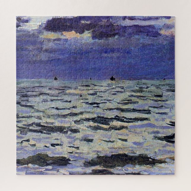 Quebra-cabeça Monet's famous painting, Seascape, (Vertical)