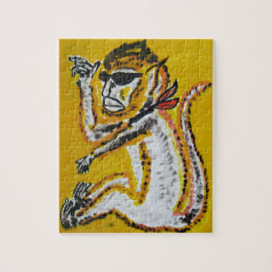Quebra-cabeça Monkey Circus Art