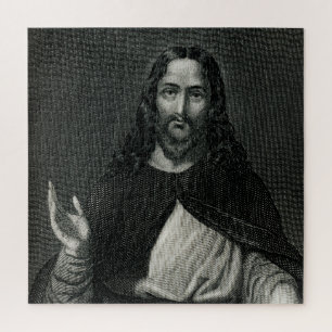 Quebra-cabeça Monochrome religioso de Jesus