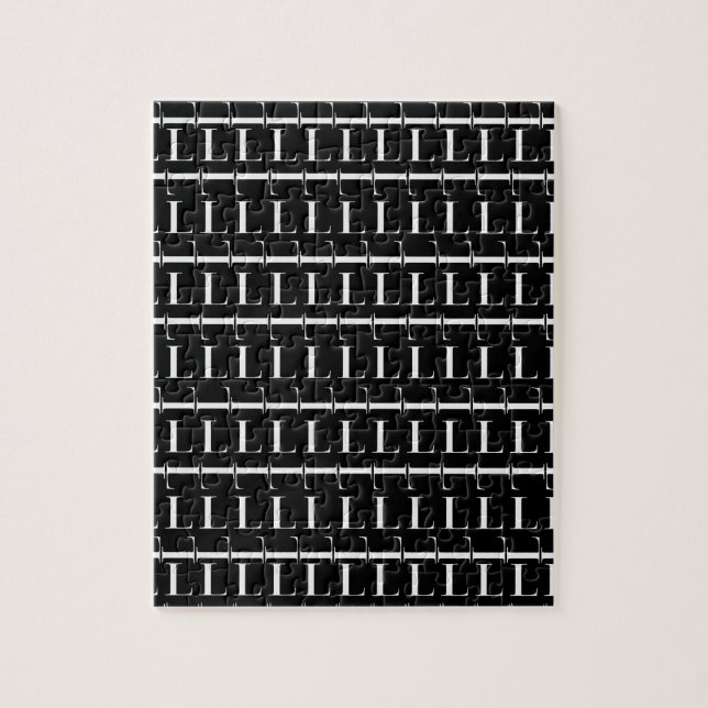 Quebra-cabeça Monograma - Letra inicial L (Vertical)