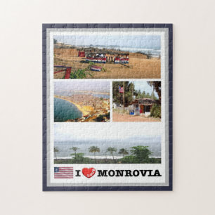 Quebra-cabeça Monróvia - Libéria - Eu Amo -
