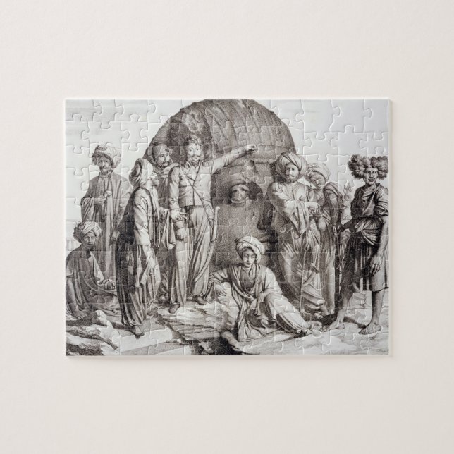 Quebra-cabeça Monsieur Drovetti e seus seguidores que usam um (Horizontal)