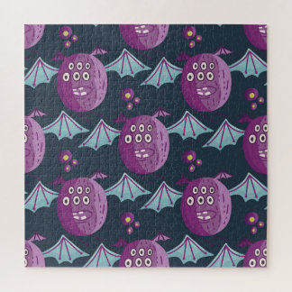 Quebra-cabeça Monster Bats: Belo Vintage Cartoon