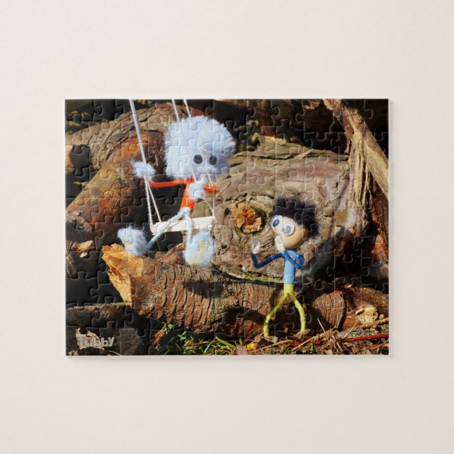 Quebra-cabeça Monster Fubby op schommel. (Horizontal)