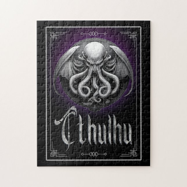 Quebra-cabeça Monstro de horror do Halloween de Cthulhu (Vertical)