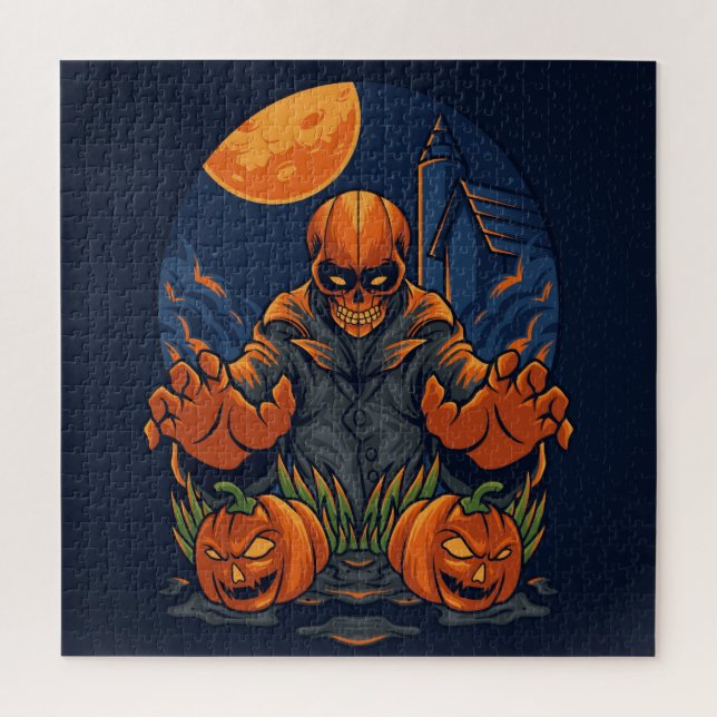 Quebra-cabeça Monstro e Jack-O-Lanternas (Vertical)