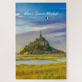 Quebra-cabeça Mont-Saint-Michel, França - Abadia Medieval