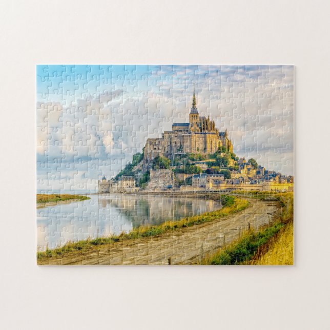 Quebra-cabeça Mont-Saint-Michel, Normandia, França (Horizontal)