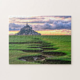 Quebra-cabeça Mont-Santo-Michel, Normandia, França