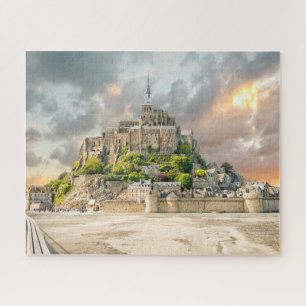Quebra-cabeça Mont-Santo-Michel, Normandia, França