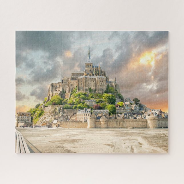 Quebra-cabeça Mont-Santo-Michel, Normandia, França (Horizontal)