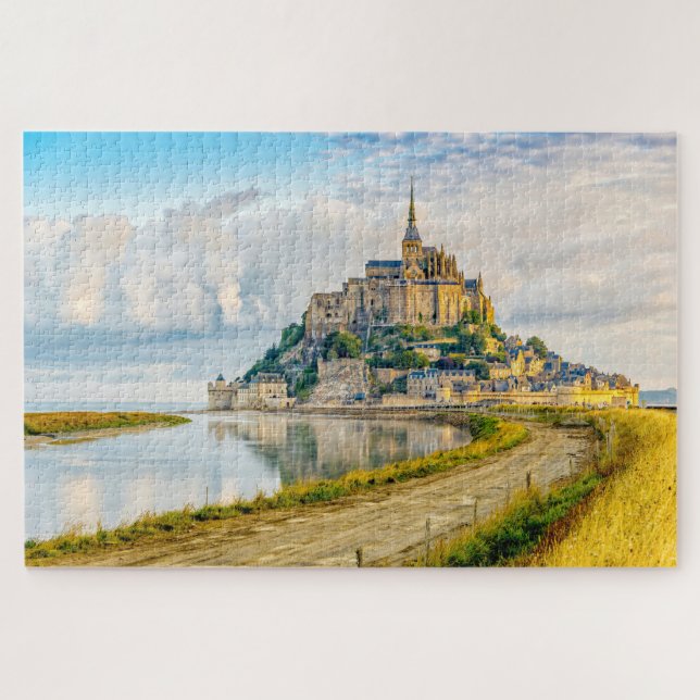 Quebra-cabeça Mont-Santo-Michel, Normandia, França (Horizontal)