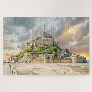 Quebra-cabeça Mont-Santo-Michel, Normandia, França