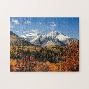 Quebra-cabeça Montagem Timpanogos em montanhas de Utá do outono