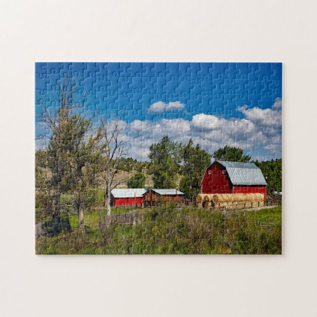 Quebra-cabeça Montana Farm  Barn. (Horizontal)