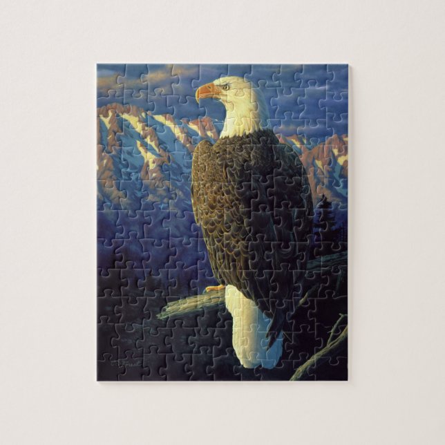 Quebra-cabeça Montanha Balda Americana Eagle (Vertical)