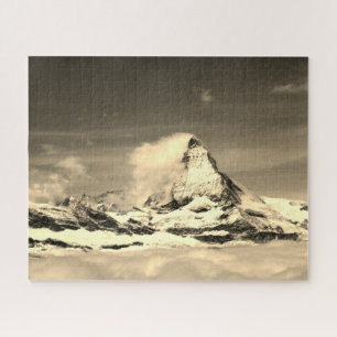 Quebra-cabeça Montanha e nuvens de Matterhorn
