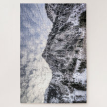 Montanha Levanta Visão Neve
