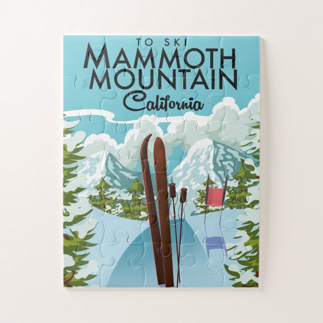 Quebra-cabeça Montanha Mammoth Califórnia para esqui (Vertical)