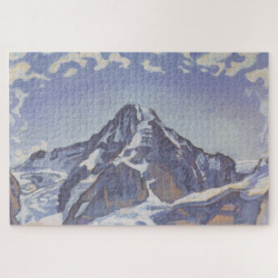 Quebra-cabeça Montanha Monge Com Nuvens (Ferdinand Hodler)