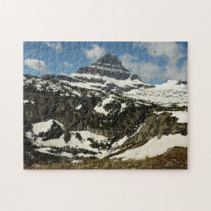 Quebra-cabeça Montanha Reynolds desde Logan Pass no Glacier Park