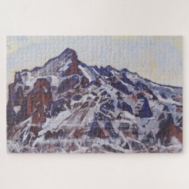 Quebra-cabeça Montanha Wetterhorn (Paisagem de inverno de neve)