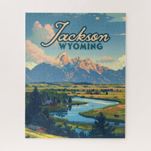 Quebra-cabeça Montanhas de Tetons do Ranking Jackson Hole Wyomin