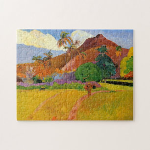 Quebra-cabeça "Montanhas em Tahiti" - Paul Gauguin