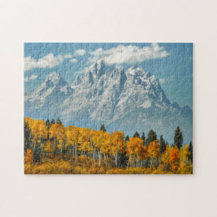 Quebra-cabeça Montanhas grandes de Teton na queda