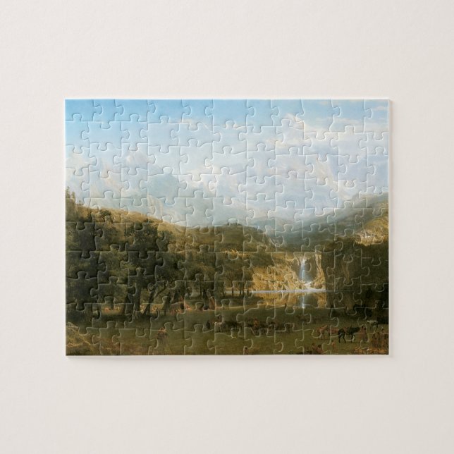 Quebra-cabeça Montanhas Rochosas, Pico de Lander por Albert Bier (Horizontal)