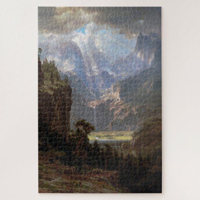 Quebra-cabeça Montanhas Rocky, Pico de Lander, Albert Bierstadt (Vertical)