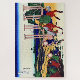 Quebra-cabeça Monte Fuji de Senju na Província Musachi Hokusai