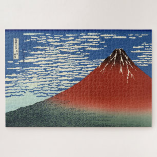 Quebra-cabeça Monte Fuji em tempo limpo (Red Fuji) (Hokusai)