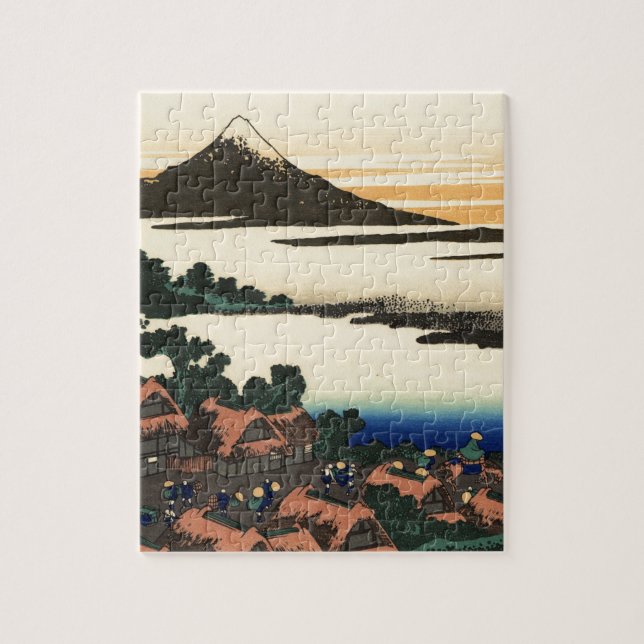 Quebra-cabeça Monte Fuji Japão Sunset (Vertical)