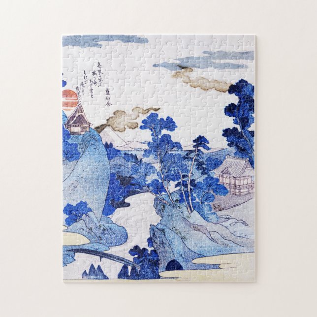 Quebra-cabeça Monte Fuji View a partir dos Primaveras quentes de (Vertical)