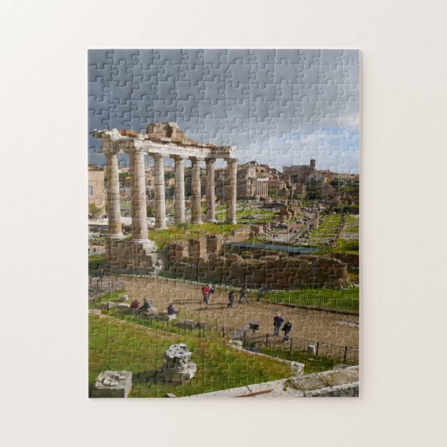 Quebra-cabeça Monte Palatino Roma Itália. (Vertical)