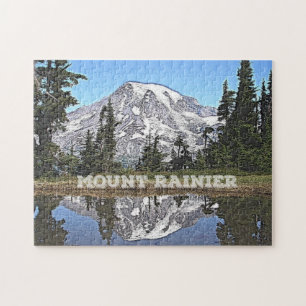 Quebra-cabeça Monte Rainier - Estado de Washington