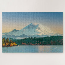 Monte Rainier & Lake Washington Sunset Fine Art