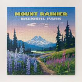 Quebra-cabeça Monte Rainier National Park Washington Retro