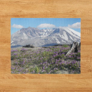 Quebra-cabeça Monte Rua Helens Wildflower Foto