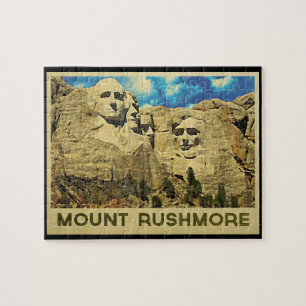 Quebra-cabeça Monte Rushmore Vintage