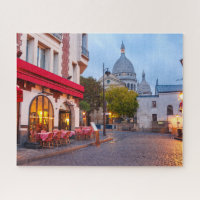 Montmartre in Paris, France Old Street Café