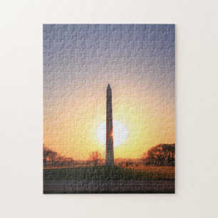 Quebra-cabeça Monumento a Washington no Sunset