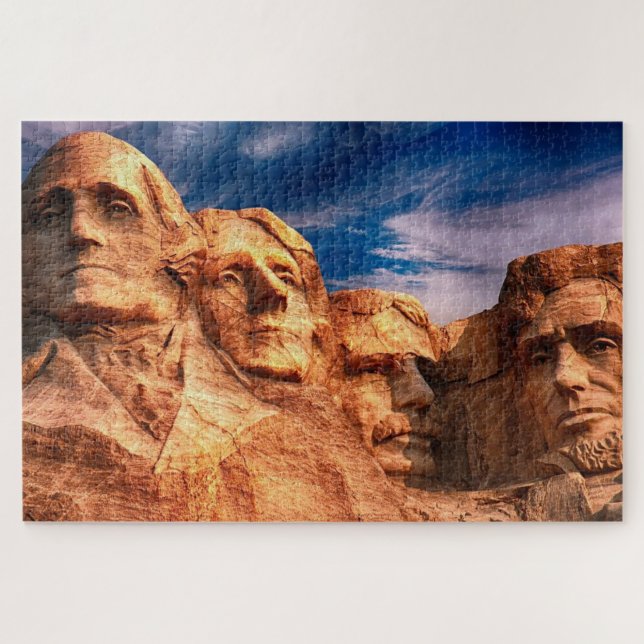 Quebra-cabeça Monumento Marco Escultura Monte Rushmore (Horizontal)