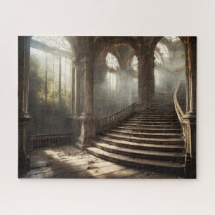 Quebra-cabeça Moody Fantasy Abandonado Chateau Grand Staircase