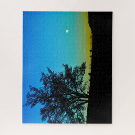 Quebra-cabeça Moon Over Rockbridge County Farm