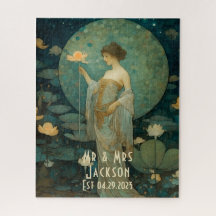 Moonlight Encantada Lady Art Nouveau Personalizada