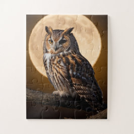 Quebra-cabeça Moonlit Owl Quebra-cabeça: Divertido, Presente Edu