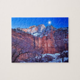 Quebra-cabeça Moonrise do parque nacional de Zion